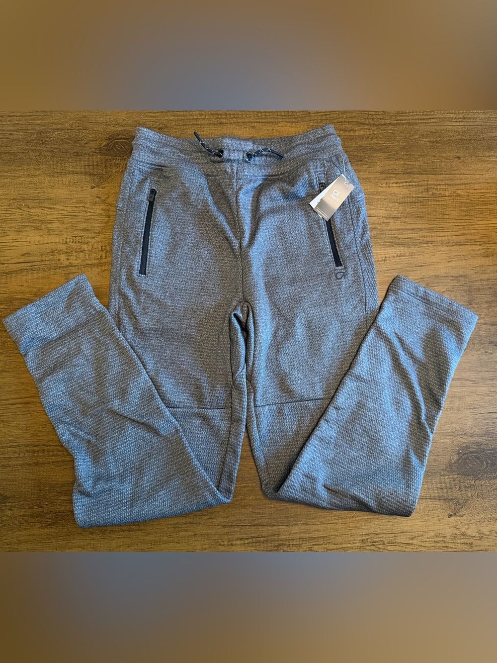 New GAP FIT Boys Gray Knit Jogger Pants